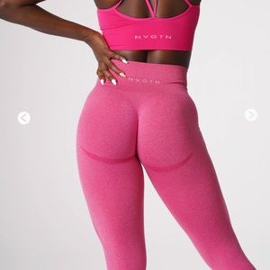 NVGTN fuchsia contour leggings/ workout pants